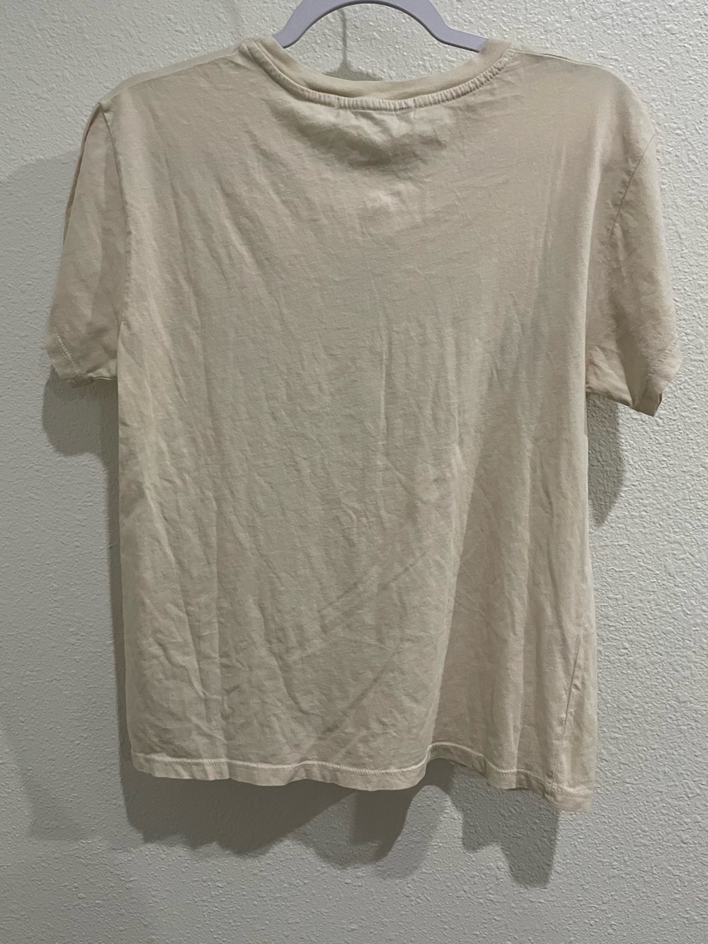 Anthropologie Bowie Cream Graphic Tee Band Lightweight Boho - Picture 6 of 6
